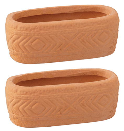 Embossed Planter Set, 2 pc.